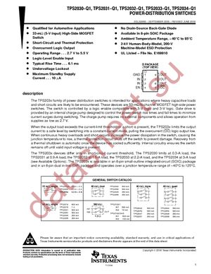 TPS2030IDRG4Q1 datasheet  